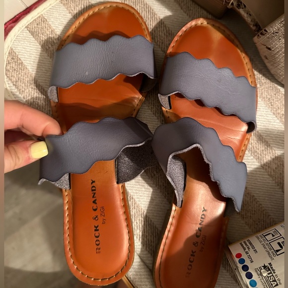 Rock & Candy Shoes - Rock candy blue flat sandals